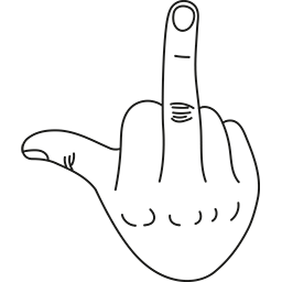 Middle Finger 16 Emoticon